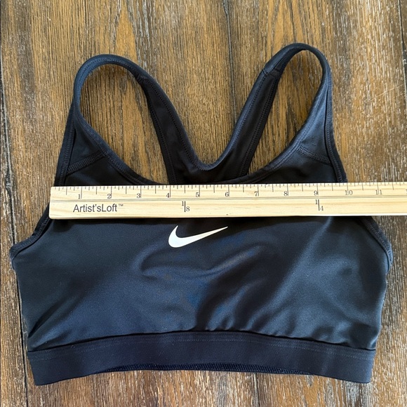 Nike Dri-Fit Women's Racerback Black Sports Bra Size S - Picture 4 of 6